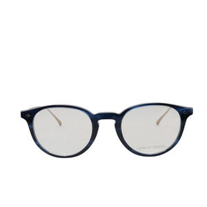 Giorgio Armani AR7270T 6209 Striped Blue Demo Lens 49mm + Grey Clip-Ons Included